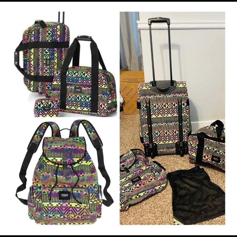 Vintage VS PINK luggage set!
